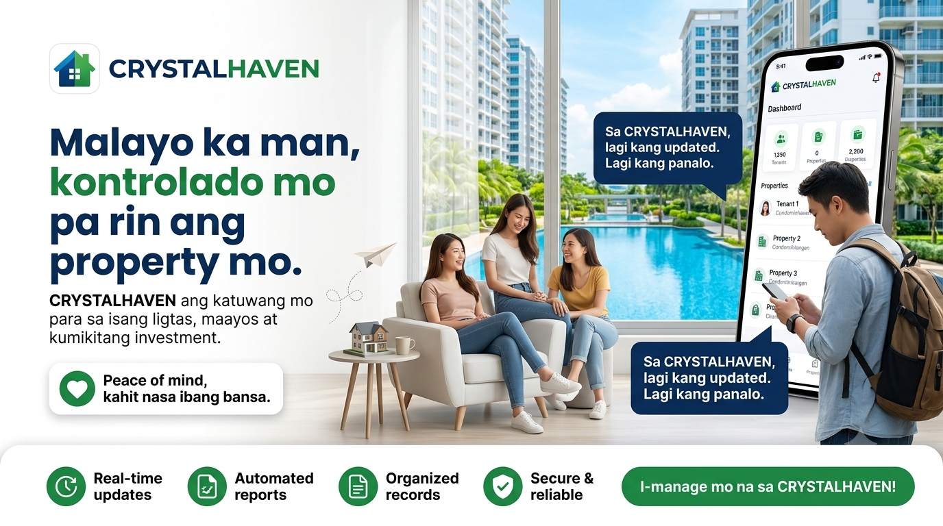 Monitor, relax, and earn — CrystalHaven handles your property