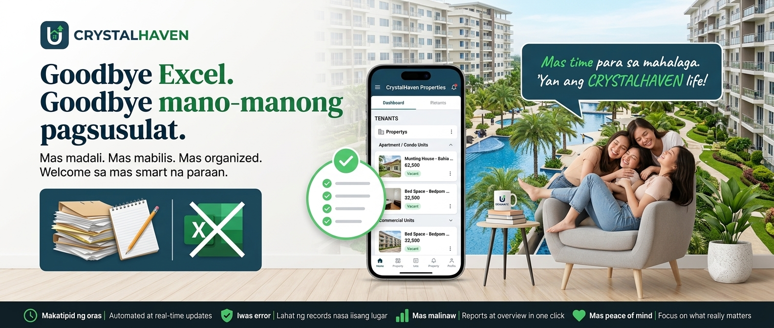 CrystalHaven — smart property management for Filipino landlords