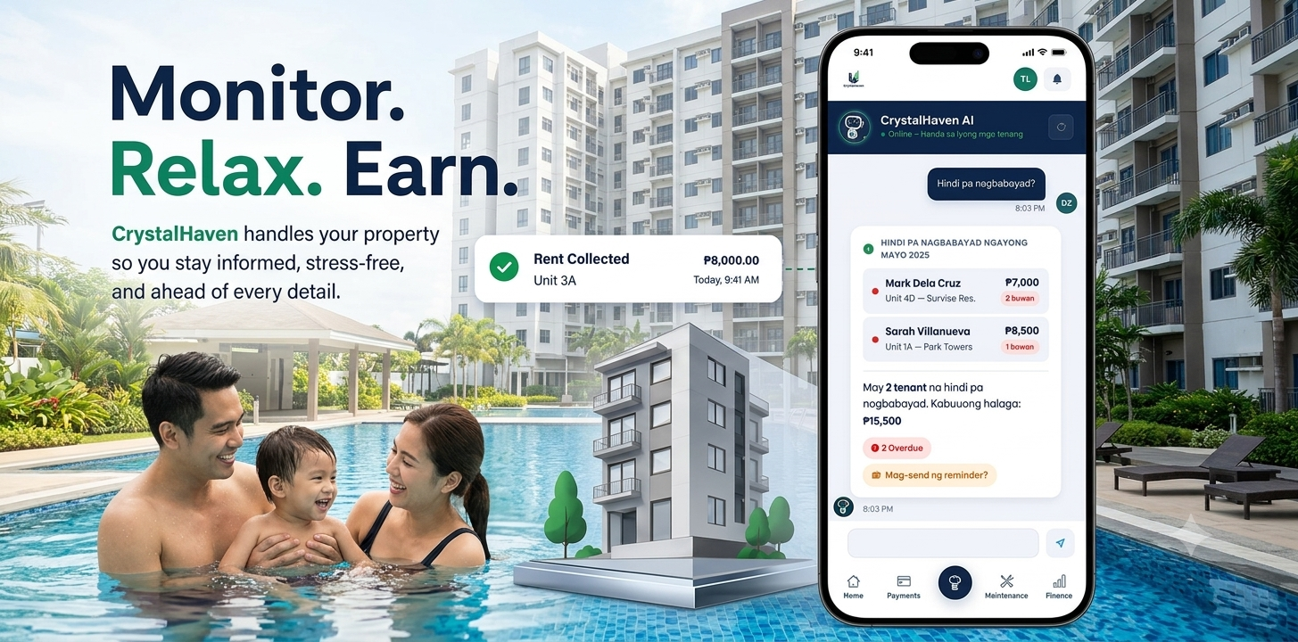 Track payments and maintenance with CrystalHaven